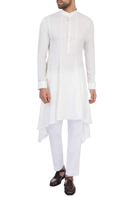 Dhruv Vaish Solid kurta and pant set 