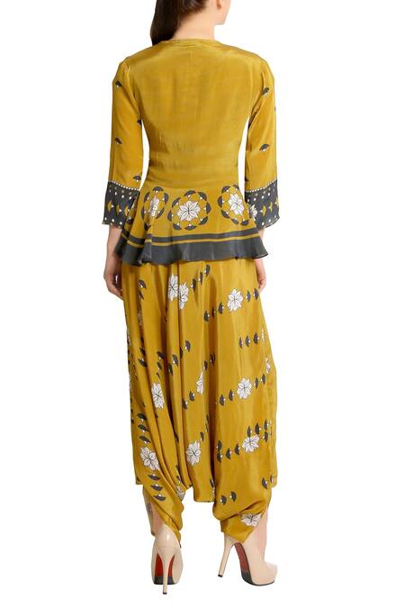 Soup By Sougat Paul Printed Jumpsuit with Jacket 