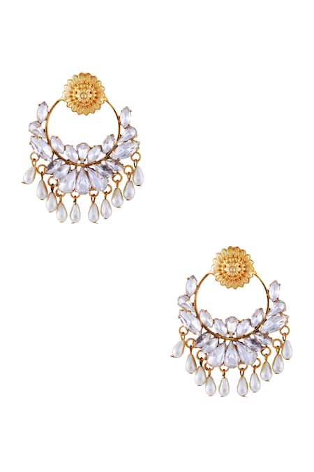 AE-Tee Crystal Embellished Earrings 
