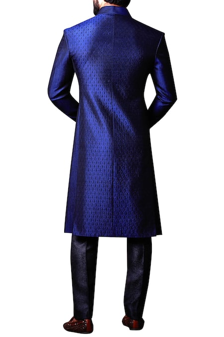 Kunal Anil Tanna Patchwork Achkan & Trouser Set 