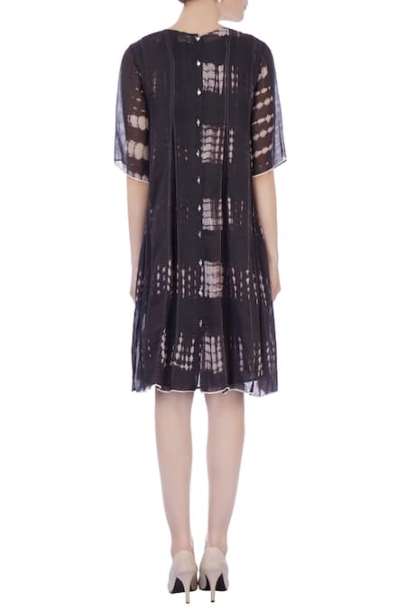 Urvashi Kaur Handwoven Tie Dye Dress 