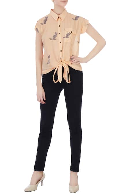 Sayantan Sarkar Jamdani Button Front Shirt 