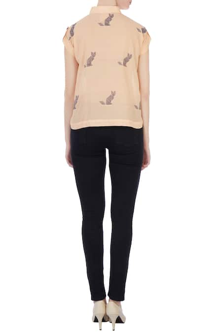 Sayantan Sarkar Jamdani Button Front Shirt 