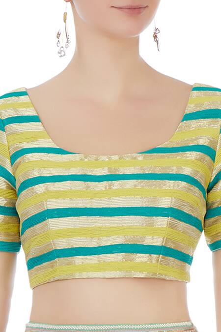 Rimzim Dadu_White Silk And Cotton Chanderi 3d Embroidered Lehenga Set_at_Aza_Fashions