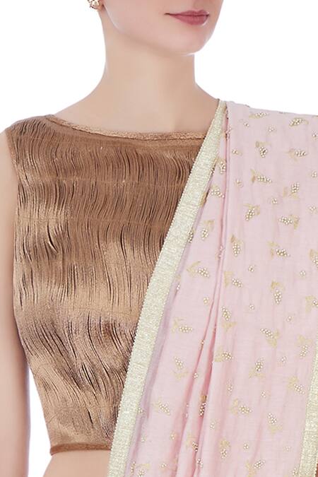 Buy Rimzim Dadu Pink Silk Pre-draped Embroidered Dhoti Saree Online at Aza Fashions Buy_Rimzim Dadu_Pink Silk Pre-draped Embroidered Dhoti Saree_Online_at_Aza_Fashions