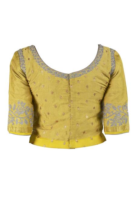 Buy_Latha Puttanna_Grey Georgette Embroidered Round Slate Lehenga Saree Set  _Online_at_Aza_Fashions