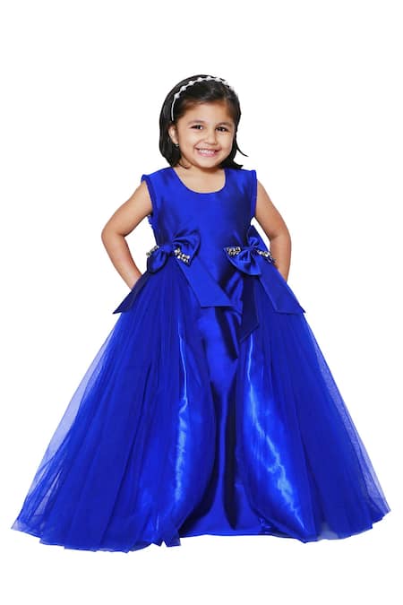 Neha Gursahani Taffeta Embellished Flared Gown 