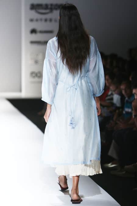 Prama By Pratima Pandey Chanderi Embroidered Woven Kurta 