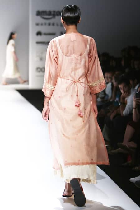 Prama By Pratima Pandey Chanderi Woven Kurta 