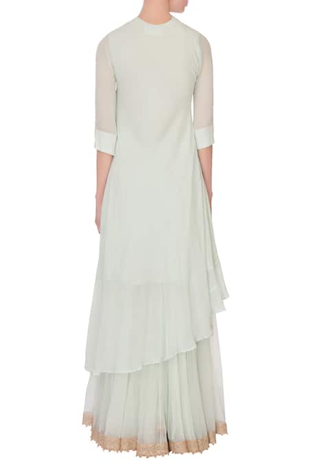 Pooja Rajpal Jaggi Draped Kurta Sharara Set 