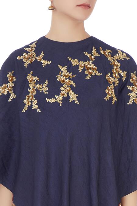 Joy Mitra Red Blouse Halter Silk Cape And Dhoti Pant Set at Aza Fashions Joy Mitra_Red Blouse Halter Silk Cape And Dhoti Pant Set _at_Aza_Fashions