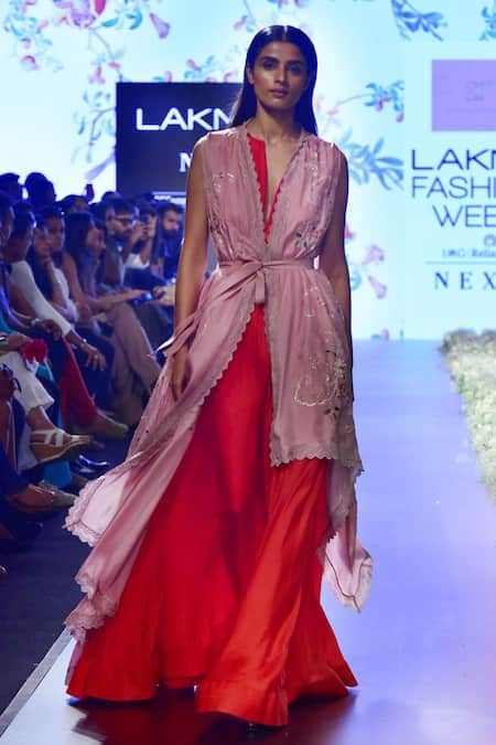 Anushree Reddy Embroidered Jacket With Kurta