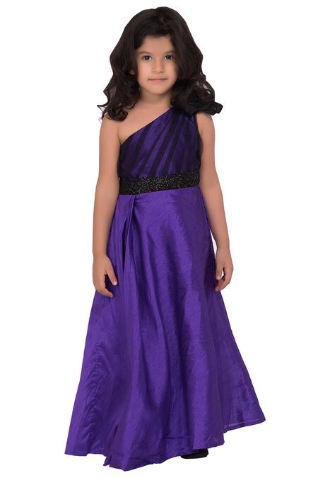 Shop Pinkcow designs pvt ltd Purple Silk Sequins Embellished Gown Online at Aza Fashions Shop_Pinkcow designs pvt ltd_Purple Silk Sequins Embellished Gown _Online_at_Aza_Fashions