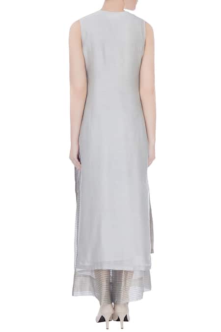 Urvashi Kaur Chanderi Silk Tunic 