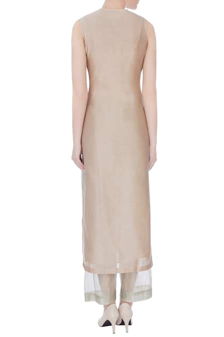 Urvashi Kaur Chanderi Silk Tunic 