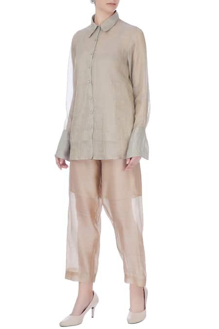 Urvashi Kaur Chanderi Silk Pants 