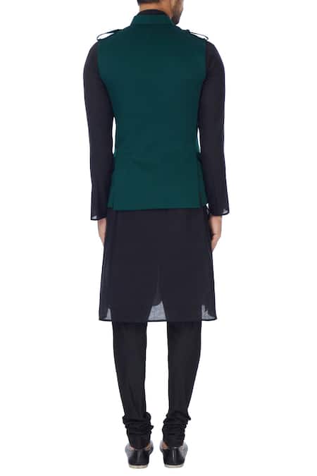 Sol By Piyush Dedhia Button Down Front Nehru Jacket 