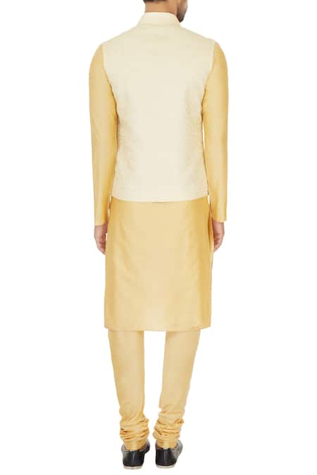 Narendra Kumar Printed Bundi & Kurta Set 