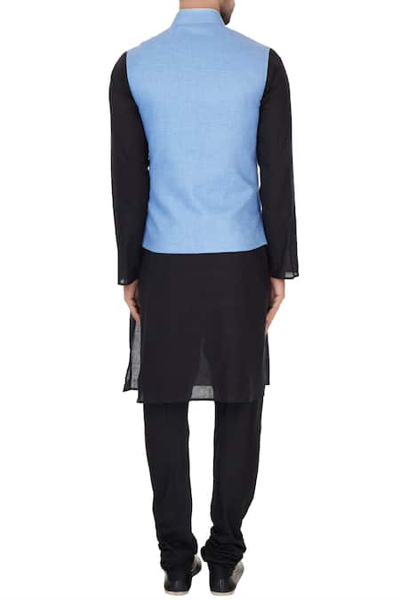 Narendra Kumar Linen Chequered Bundi 