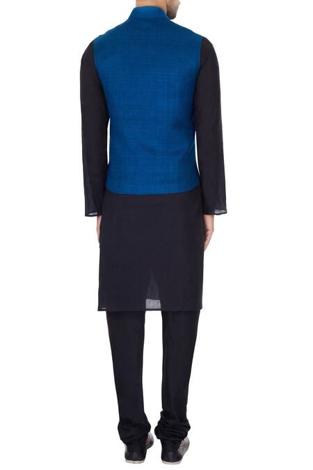 Narendra Kumar Matka Silk Embroidered Bundi 