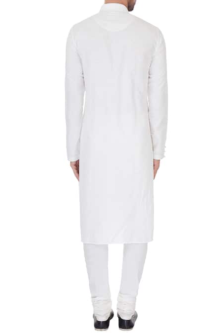 Vanshik Embroidered Linen Kurta Set 