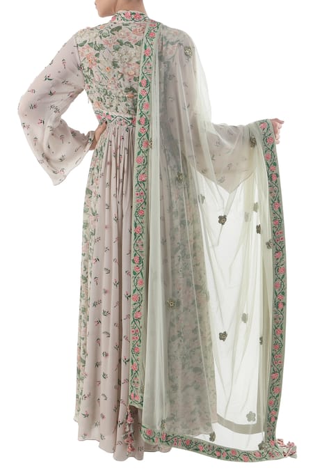 Nikasha Painted Anarkali Set 