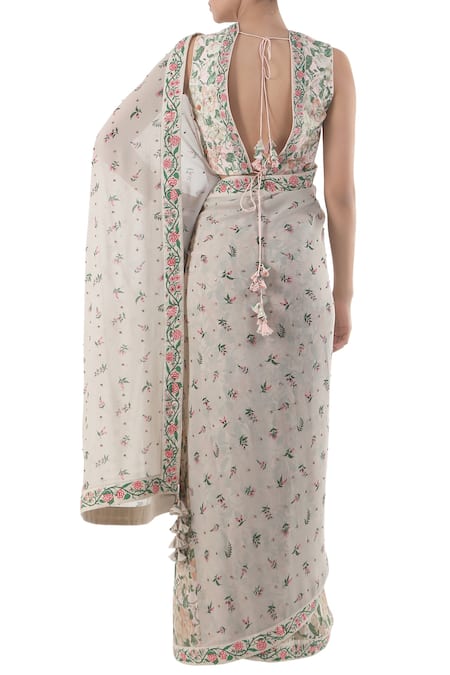 Nikasha Hand Painted Saree with Blouse 