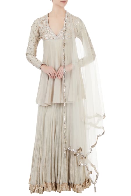 Priyanka Singh Silk Kurta Lehenga Set 