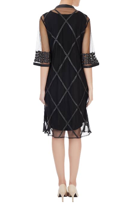 Devina Juneja Sheer Long Jacket  