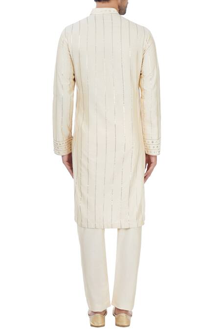 Mehraab Mix Blend Embroidered Kurta 