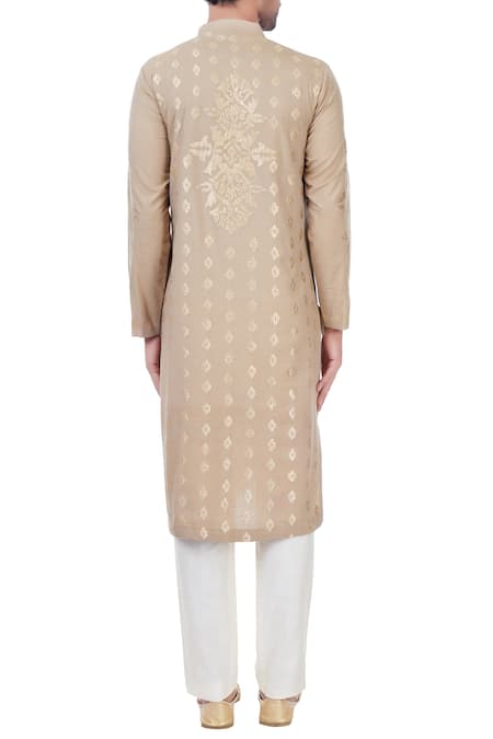 Mehraab Mix Blend Embroidered Kurta 