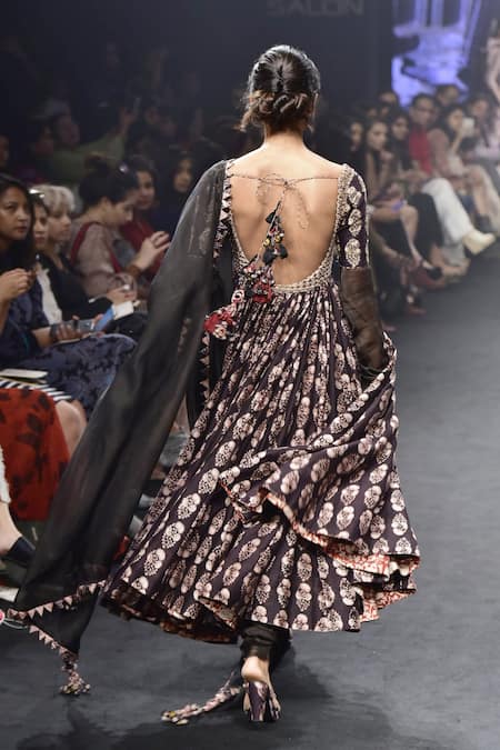 Punit Balana Chanderi Silk Anarkali Set 