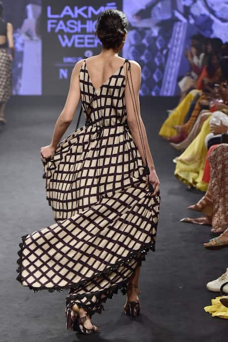 Punit Balana Printed Asymmetric Dress 