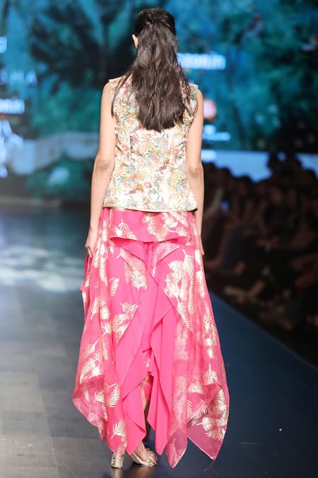 Nikasha Embroidered Jacket & Dhoti Pant Set 