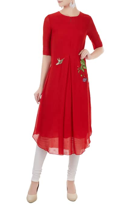 Desert Shine by Sulochana Jangir Floral Embroidered Kurta 