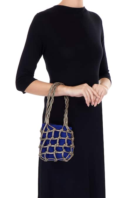 Devina Juneja Velvet Potli Bag 