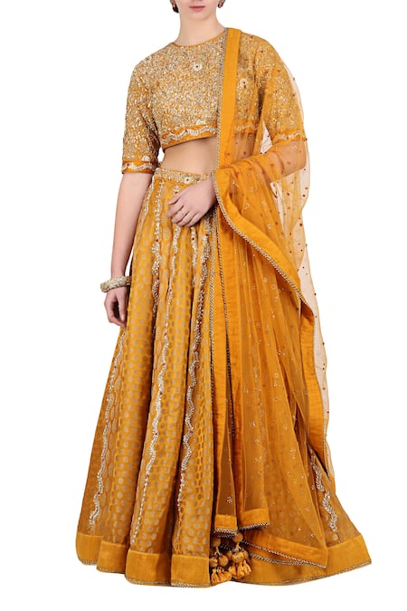 Girls Pink Gold-Toned Ready to Wear Brocade Lehenga Choli Dupatta With  Potli – DIVAWALK | Online Shopping for Designer Jewellery, Clothing,  Handbags in India