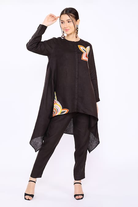 Linen Bloom Linen Asymmetric Tunic 