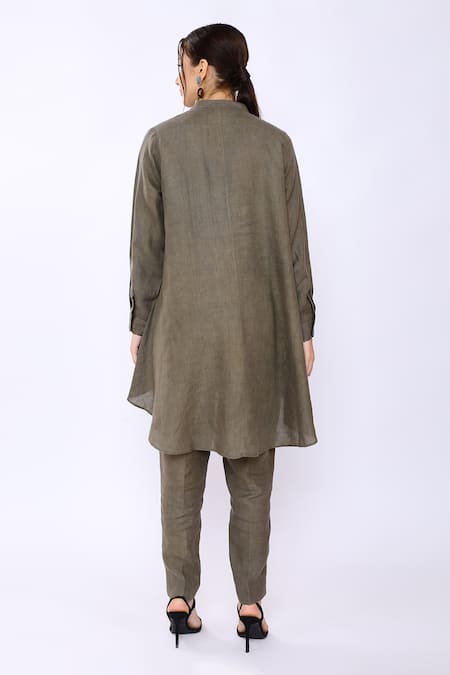 Linen Bloom Linen Asymmetric Tunic 
