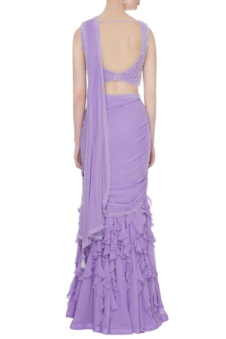 Arpan Vohra Pre-Draped Lehenga Saree With Blouse 