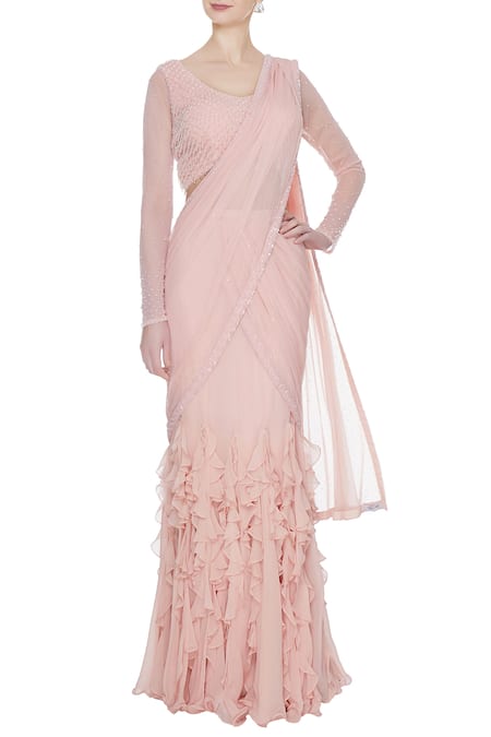 ARPAN VOHRA Pre-Draped Lehenga Saree With Blouse 