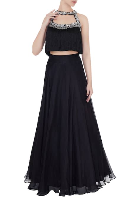 J By Jannat Chanderi Organza Lehenga Set 