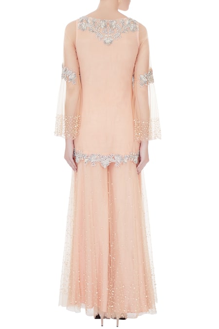 J By Jannat Embroidered Kurta Gharara Set 