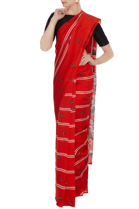 Mr. Ajay Kumar Handloom Cotton Printed Saree 