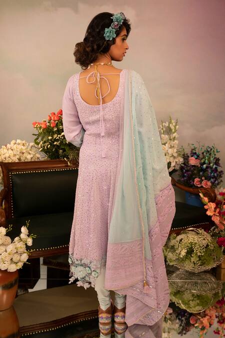 Ruh Clothing Chikankari Embroidered Anarkali Set 