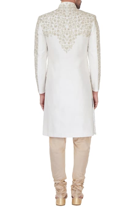 Kommal Sood Silk Embroidered Sherwani Set 