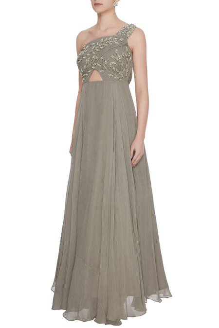 Buy Bhumika Sharma Beige Embellished Gown Online at Aza Fashions Buy_Bhumika Sharma_Beige Embellished Gown_Online_at_Aza_Fashions