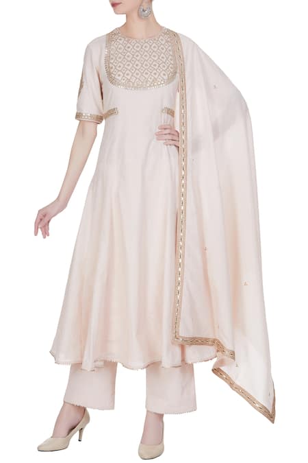 PUNIT BALANA Embroidered Anarkali kurta with pants and dupatta 