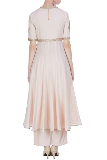 Punit Balana Embroidered Anarkali kurta with pants and dupatta 