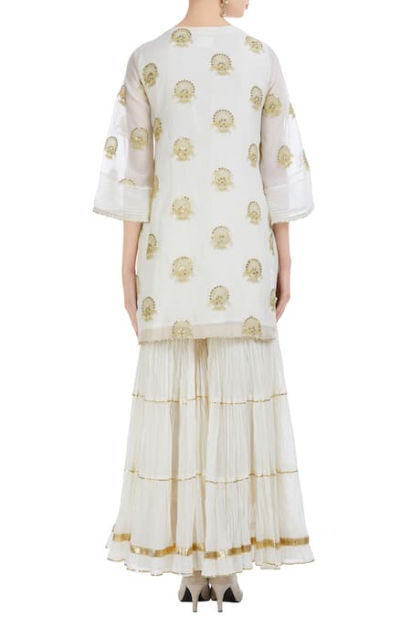 Ushma Vaidya Embroidered Kurta Sharara Set 